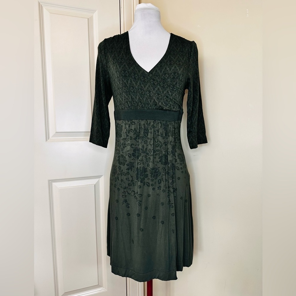 ATHLETA Faux Wrap Dress color sage green size small - Picture 5 of 5